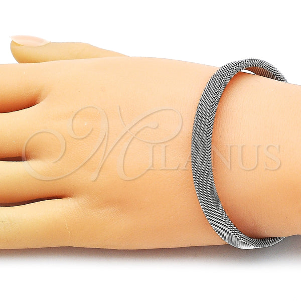 Aro Individual 07.244.0013 Acero Inoxidable, Diseño de File, Pulido, Tono Plateado (08 MM Thickness, One size fits all)