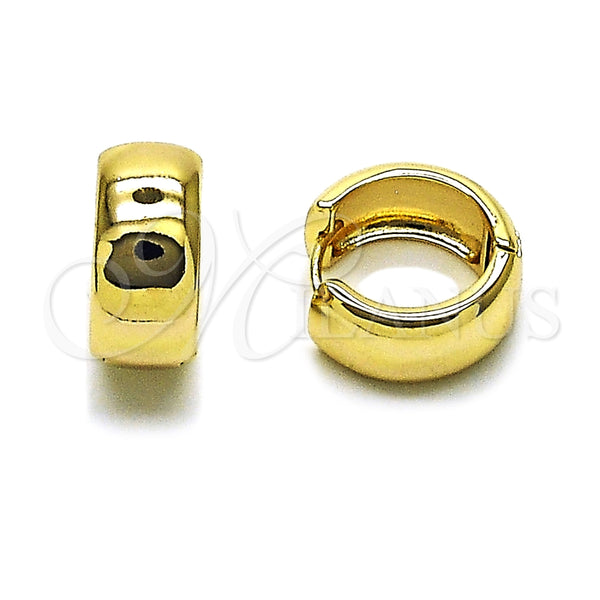 Argolla Huggie 02.195.0307.18 Oro Laminado, Pulido, Tono Dorado