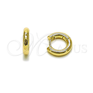 Argolla Huggie 02.195.0189.14 Oro Laminado, Pulido, Tono Dorado