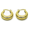 Argolla Pequeña 02.195.0394.25 Oro Laminado, Pulido, Tono Dorado