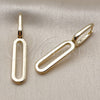 Argolla Huggie 02.195.0402.10 Oro Laminado, Pulido, Tono Dorado