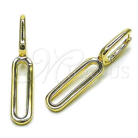 Argolla Huggie 02.195.0402.10 Oro Laminado, Pulido, Tono Dorado