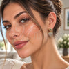 Arete Colgante 02.283.0395 Oro Laminado, Diseño de Corazón, con Zirconia Cubica Blanca, Pulido, Tono Dorado
