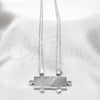 Collares con Dije 04.116.0064.1 Acero Inoxidable, Pulido, Rodinado (Thickness, 22 Inches Length)