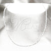 Gargantilla Basica 04.116.0079 Acero Inoxidable, Pulido, Rodinado (01 MM Thickness, 18 Inches Length)