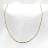 Gargantilla Basica 04.116.0089.18 Acero Inoxidable, Pulido, Tono Dorado (01 MM Thickness, 18 Inches Length)