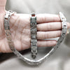 Collar y Pulsera 06.116.0100 Acero Inoxidable, Pulido, Rodinado