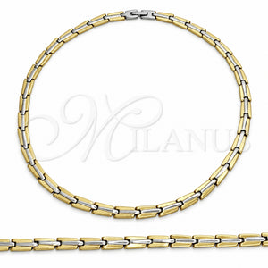 Collar y Pulsera 06.116.0106 Acero Inoxidable, Pulido, Dos Tonos