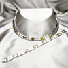 Collar y Pulsera 06.116.0108 Acero Inoxidable, Pulido, Dos Tonos
