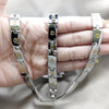 Collar y Pulsera 06.116.0109 Acero Inoxidable, Pulido, Dos Tonos