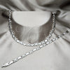 Collar y Pulsera 06.116.0114 Acero Inoxidable, Pulido, Rodinado