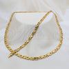 Collar y Pulsera 06.116.0121 Acero Inoxidable, Pulido, Tono Dorado