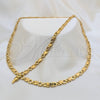 Collar y Pulsera 06.116.0121 Acero Inoxidable, Pulido, Tono Dorado