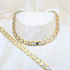 Collar y Pulsera 06.116.0137 Acero Inoxidable, Pulido, Dos Tonos