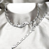 Collar y Pulsera 06.116.0138 Acero Inoxidable, Diseño de Corazón y Amor, Pulido, Rodinado