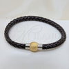 Pulsera Elegante 03.116.0065.1.08 Acero Inoxidable, Pulido, Dos Tonos (01 MM Thickness, 1 Inches Length)