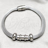 Pulsera Elegante 03.116.0073.1.07 Acero Inoxidable, Pulido, Rodinado (01 MM Thickness, 7 Inches Length)