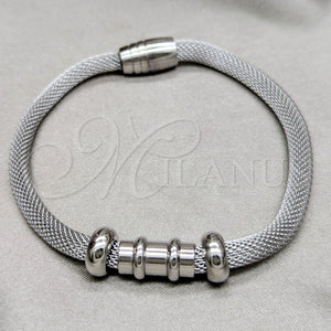 Pulsera Elegante 03.116.0073.1.07 Acero Inoxidable, Pulido, Rodinado (01 MM Thickness, 7 Inches Length)