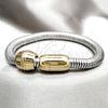 Pulsera Elegante 03.116.0074.07 Acero Inoxidable, Pulido, Dos Tonos (01 MM Thickness, 7 Inches Length)