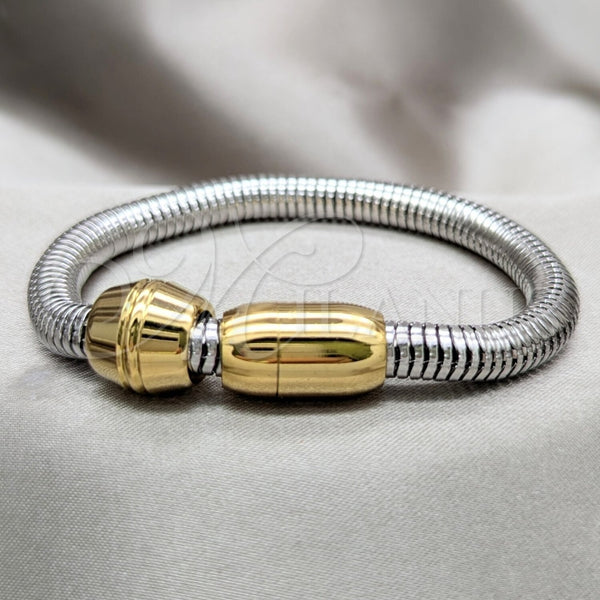 Pulsera Elegante 03.116.0074.07 Acero Inoxidable, Pulido, Dos Tonos (01 MM Thickness, 7 Inches Length)