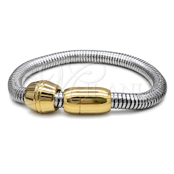Pulsera Elegante 03.116.0074.07 Acero Inoxidable, Pulido, Dos Tonos (01 MM Thickness, 7 Inches Length)