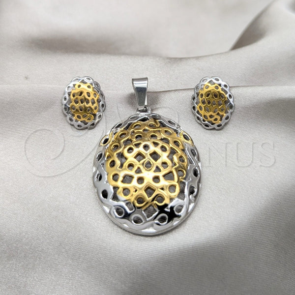 Collar y Dije 06.116.0190 Acero Inoxidable, Pulido, Dos Tonos