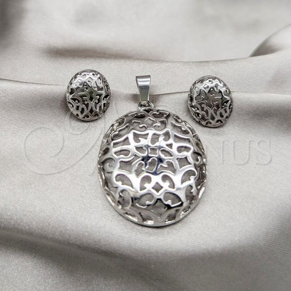 Collar y Dije 06.116.0190.1 Acero Inoxidable, Pulido, Rodinado