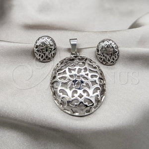 Collar y Dije 06.116.0190.1 Acero Inoxidable, Pulido, Rodinado