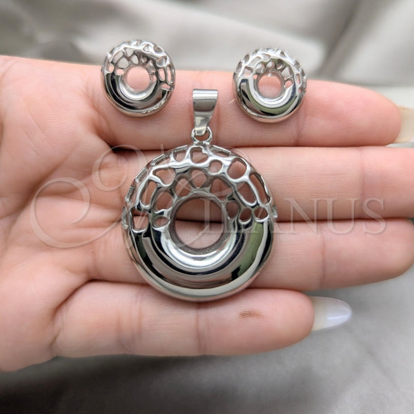 Collar y Dije 06.116.0194 Acero Inoxidable, Pulido, Rodinado