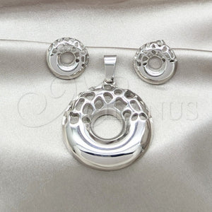 Collar y Dije 06.116.0194 Acero Inoxidable, Pulido, Rodinado