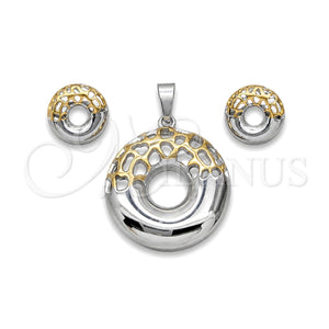 Collar y Dije 06.116.0194.1 Acero Inoxidable, Pulido, Dos Tonos