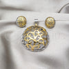 Collar y Dije 06.116.0198 Acero Inoxidable, Diseño de Ãrbol, Pulido, Dos Tonos