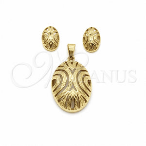 Collar y Dije 06.116.0202 Acero Inoxidable, Pulido, Tono Dorado