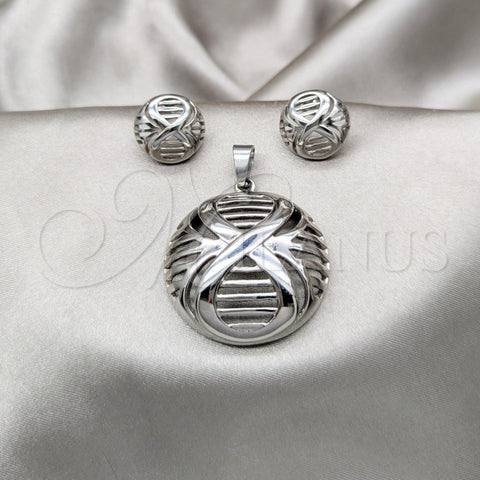 Collar y Dije 06.116.0203 Acero Inoxidable, Pulido, Rodinado