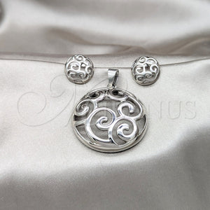 Collar y Dije 06.116.0204 Acero Inoxidable, Pulido, Rodinado