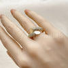 Anillo Multi Piedra 01.266.0079 Oro Laminado, con Blanca Zirconia Cubica, Pulido, Tono Dorado (One size fits all)