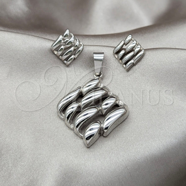 Collar y Dije 06.116.0206 Acero Inoxidable, Pulido, Rodinado