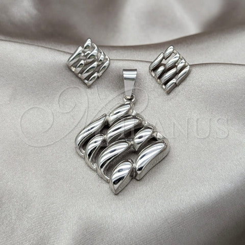 Collar y Dije 06.116.0206 Acero Inoxidable, Pulido, Rodinado