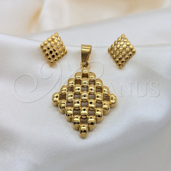 Collar y Dije 06.116.0207 Acero Inoxidable, Pulido, Tono Dorado