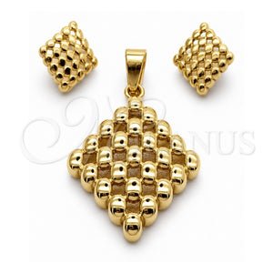 Collar y Dije 06.116.0207 Acero Inoxidable, Pulido, Tono Dorado