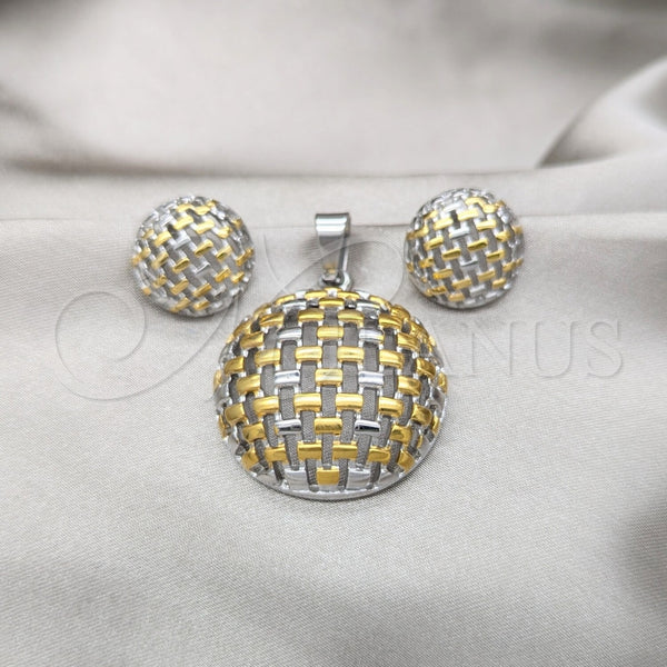 Collar y Dije 06.116.0210 Acero Inoxidable, Pulido, Dos Tonos