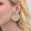 Arete Dormilona 02.436.0027 Oro Laminado, con Blanca Zirconia Cubica, Pulido, Tono Dorado