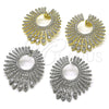 Arete Dormilona 02.436.0035 Oro Laminado, con Zirconia Cubica Blanca, Pulido, Tono Dorado