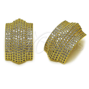 Arete Dormilona 02.436.0036 Oro Laminado, con Blanca Zirconia Cubica, Pulido, Tono Dorado