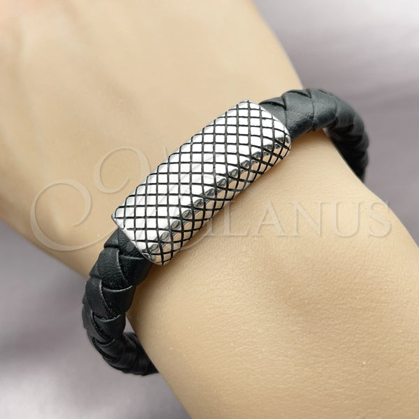 Pulsera Elegante 03.450.0002.09 Acero Inoxidable, Pulido, Tono Plateado (Thickness, 9 Inches Length)