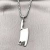 Collares con Dije 04.451.0012.24 Acero Inoxidable, Pulido, Tono Plateado (03 MM Thickness, 24 Inches Length)