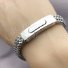 Pulsera Elegante 03.222.0005.09 Acero Inoxidable, Diseño de Square Franco, Pulido, Tono Plateado (Thickness, 9 Inches Length)