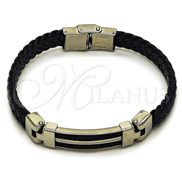 Pulsera Elegante 03.219.0003.09 Acero Inoxidable, Pulido, Tono Plateado (10 MM Thickness, 9 Inches Length)