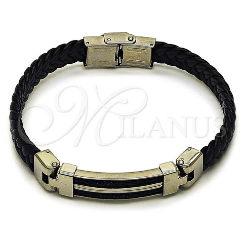 Pulsera Elegante 03.219.0003.09 Acero Inoxidable, Pulido, Tono Plateado (10 MM Thickness, 9 Inches Length)