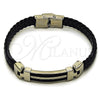 Pulsera Elegante 03.219.0003.09 Acero Inoxidable, Pulido, Tono Plateado (10 MM Thickness, 9 Inches Length)